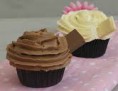 Cupcake de chocolate con leche / chocolate blanco 